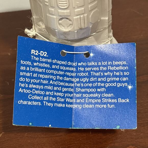 Vintage Star Wars Shampoo Bottles R2D2 Brand New Sealed With TAG 1981 - Picture 8 of 8